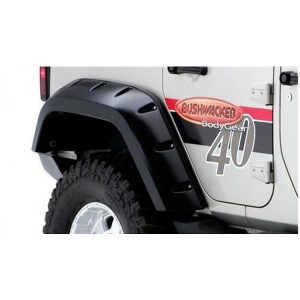 Bushwacker Max Coverage JK Wrangler Unlimited Rear Fender Flares (Paintable) - 10044-02