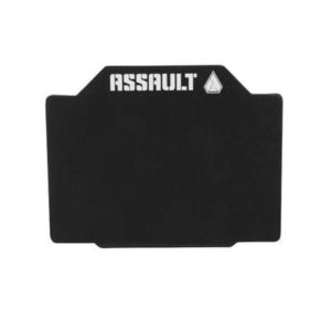 Assault Industries UTV Registration Plate 4"x2.55" - 1.5" Clamp - Black - 101005MC201