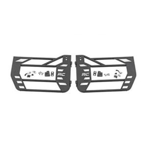 Rough Country Jeep Steel Tube Rear Doors (Black) - 10586