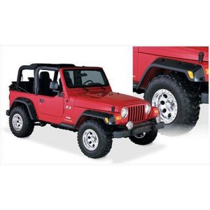 Bushwacker Pocket Style TJ Wrangler Fender Flare Set (Paintable) - 10917-07