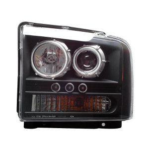 Projector Headlight Set; w/Halo