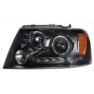 Projector Headlight Set; w/Halo