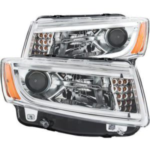 Anzo Projector Headlights Plank Style (Chrome) - 111328