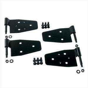 Rugged Ridge Half Door Hinge Set (Black Stainless Steel) - 11202.01