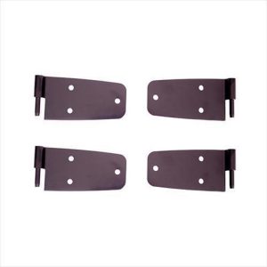 Rugged Ridge Full Steel Door Hinge Set (Black Stainless Steel) - 11202.02