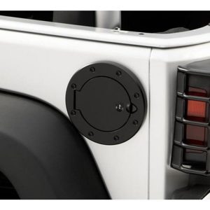 Rugged Ridge Locking Fuel Hatch Cover (Gloss Black) - 11229.03