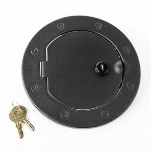 Rugged Ridge Locking Gas Cap Door (Textured Black) - 11229.06