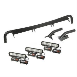 Rugged Ridge Windshield Light Bar Kit (Black) - 11232.29