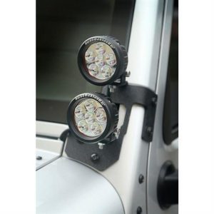 Rugged Ridge A-Pillar Light Mount in Textured Black - 11232.31