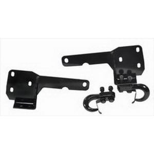 Rugged Ridge Tow Hooks and Frame Brackets (Black) - 11236.05