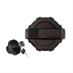 Rugged Ridge Elite Fuel Door and Locking Cap (Black) - 11425.16