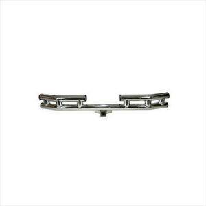 Rugged Ridge 3 Inch Stainless Steel Tube Rear Bumper (Stainless Steel) - 11522.01