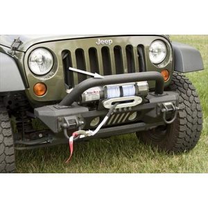 Rugged Ridge XHD Aluminum Front Bumper Over-Rider Hoop (Black) - 11541.14