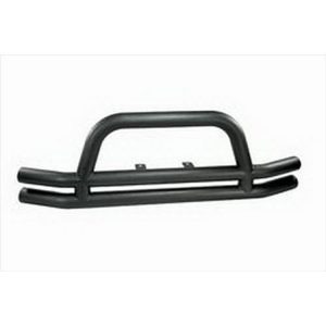 Rugged Ridge Dual Tube Front Bumper with Center Hoop (Black) - 11561.01