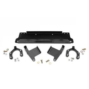 Rough Country Jeep Winch Mounting Plate for Factory Bumper without D-Ring Kit - 1162