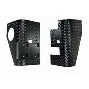 Rugged Ridge Armor Cladding Rear Tall Corners (Black Plastic) - 11650.01