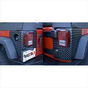 Rugged Ridge Body Armor Corner Guards (Black Plastic) - 11651.01