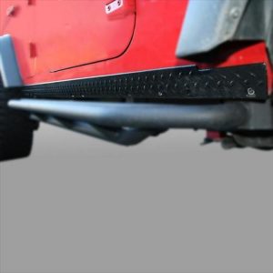 Rugged Ridge Body Armor Rocker Guards (Black Plastic) - 11651.06