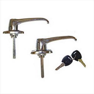 Omix-ADA Hardtop Exterior Door Handle Kit (Chrome) - 11812.02