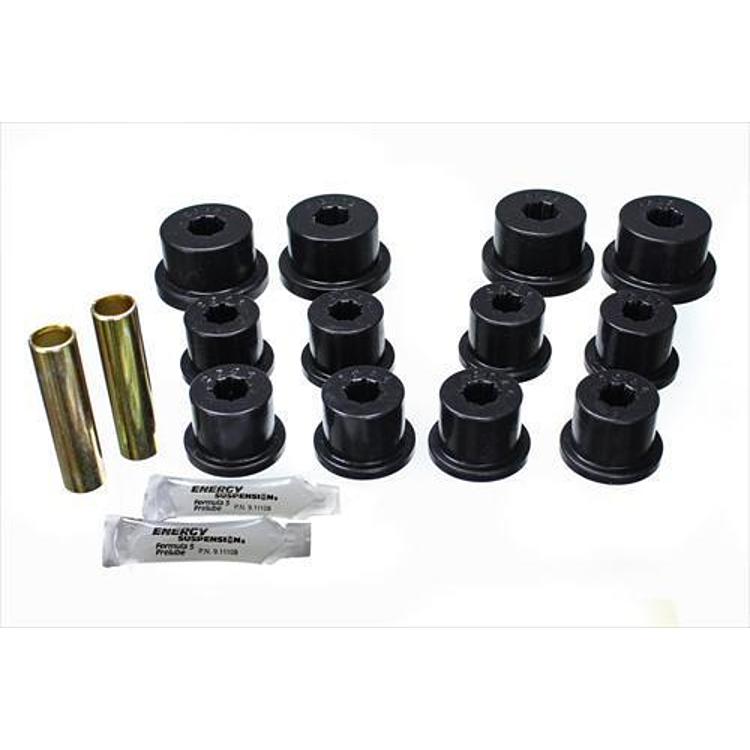 Energy Suspension Rear Leaf Spring Bushing Set (Black) - 1.2101G