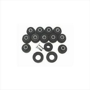 Omix-ADA Rubber Body Mounting Kit (Black) - 12201.02