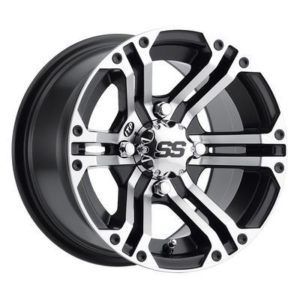 ITP SS212 Wheel, 12x7 with 4 on 156 Bolt Pattern - Machined - 1228366404B