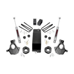 Rough Country 3.5" GM Suspension Knuckle Lift with N3 Shocks - 12430