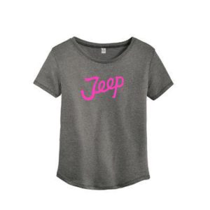 Jeep Ladies Vintage Jeep Logo T-Shirt (Large) - 1265JL