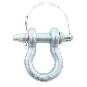 Smittybilt 3/4 Inch D-Ring Shackle with Zinc Finish (Black) - 13049