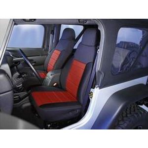 Rugged Ridge Custom Fit Neoprene Front Seat Covers (Black/Red) - 13210.53