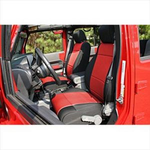 Rugged Ridge Neoprene Front Seat Covers (Black/Red) - 13214.53