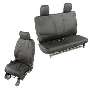 Rugged Ridge Elite Ballistic Seat Cover Set (Black) - 13256.01