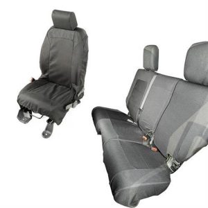 Rugged Ridge Elite Ballistic Seat Cover Set (Black) - 13256.02
