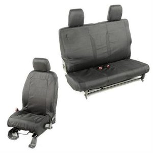 Rugged Ridge Elite Ballistic Seat Cover Set (Black) - 13256.03