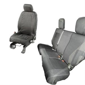 Rugged Ridge Elite Ballistic Seat Cover Set (Black) - 13256.04