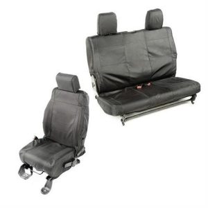 Rugged Ridge Ballistic Seat Cover Set (Black) - 13256.05