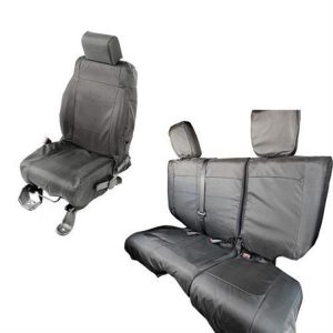 Rugged Ridge Ballistic Seat Cover Set (Black) - 13256.06