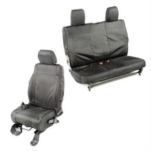 Rugged Ridge Ballistic Seat Cover Set (Black) - 13256.07