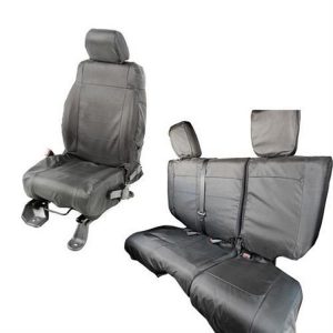Rugged Ridge Ballistic Seat Cover Set (Black) - 13256.08