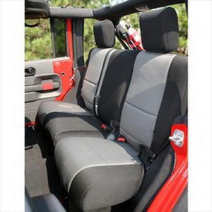 Rugged Ridge Neoprene Rear Seat Cover (Black/Gray) - 13264.09
