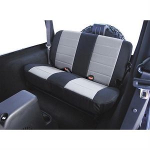 Rugged Ridge Fabric Rear Seat Cover (Black/Gray) - 13280.09