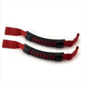 Rugged Ridge Rear Seat Grab Handles (Red) - 13305.11