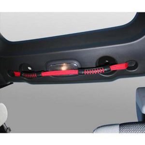 Rugged Ridge Center Roll Bar Dual Grab Handle (Red) - 13305.13
