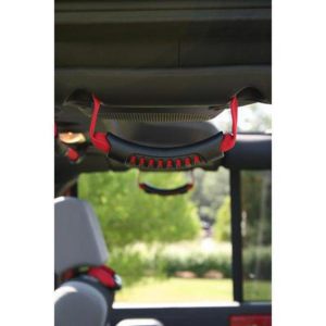 Rugged Ridge Rear Side Grab Handles (Red) - 13305.15