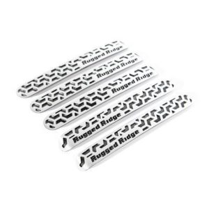 Rugged Ridge Door Handle Inserts (Brushed Aluminum) - 13311.53