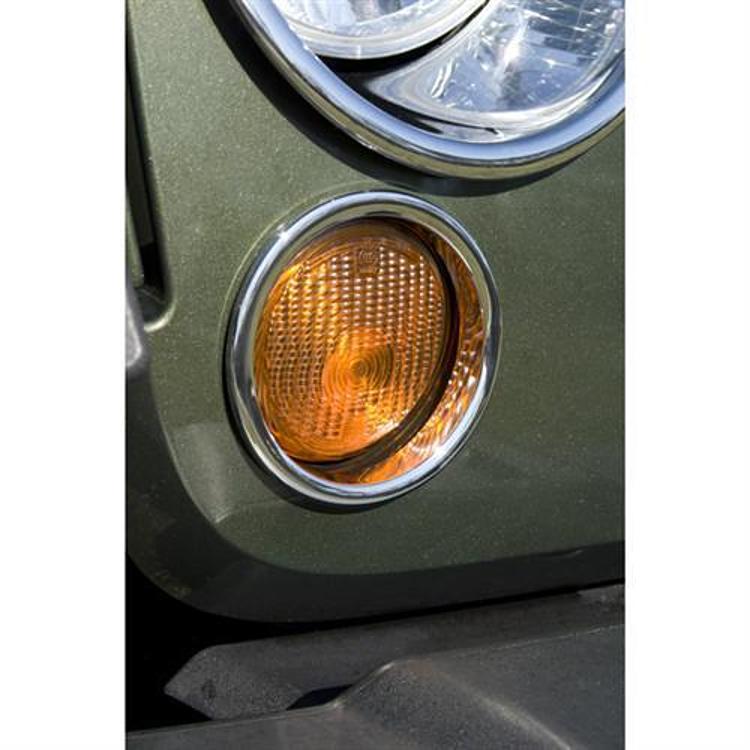 Rugged Ridge Chromed Turn Signal Light Covers - 13311.22 - Image 2