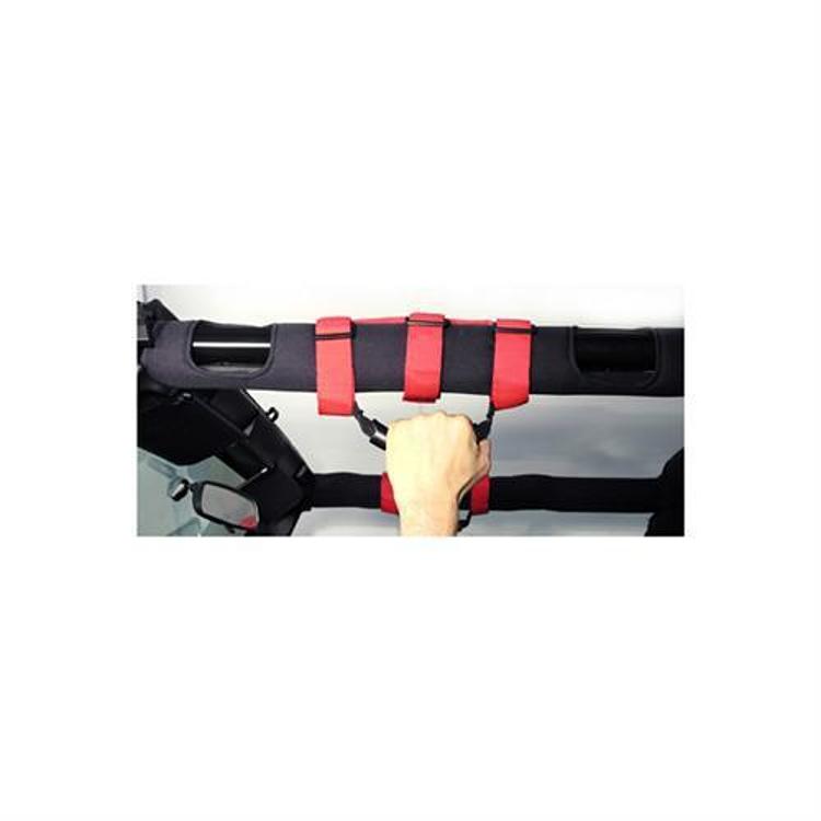 Rugged Ridge Enhanced Deluxe Grab Bar Handles (Red) - 13505.03 - Image 2