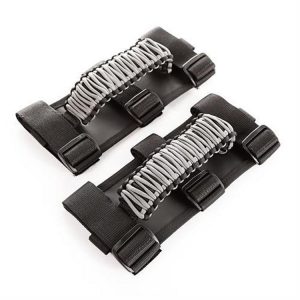 Paracord Grab Handles (Gray on Black)