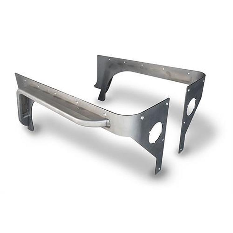 Poison Spyder Comp Cut Crusher Corners with 3 Inch DeFender Flares (Bare Steel) - 14-04-053