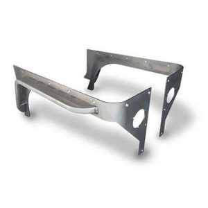 Poison Spyder Standard Crusher Corners with 5 Inch DeFender Flares (Bare Aluminum) - 14-04-075